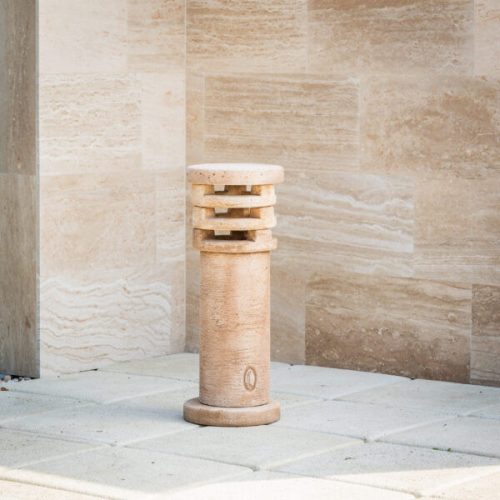 TREND garten steinlaterne 3 kuppel (rund)